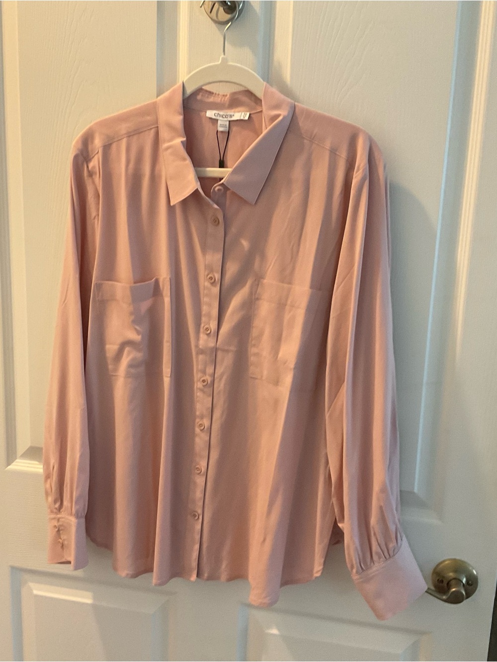 Chico's Light Pink Men's Button-Down Shirt